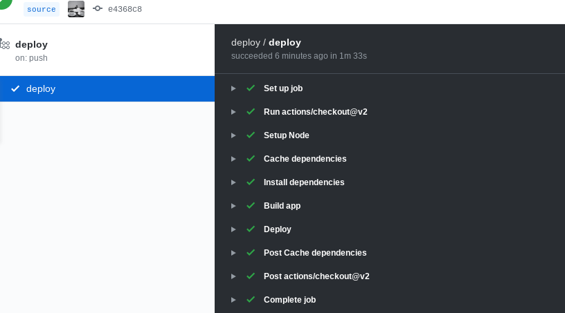 Github Actions で自動デプロイ Libkrengt